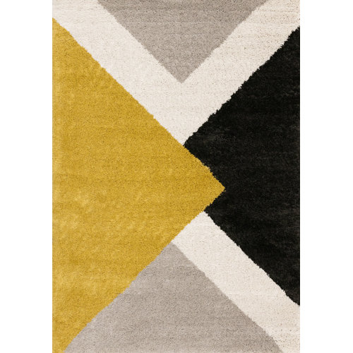 Wayfair Shag Yellow & Gold Area Rugs You'll Love in 2024